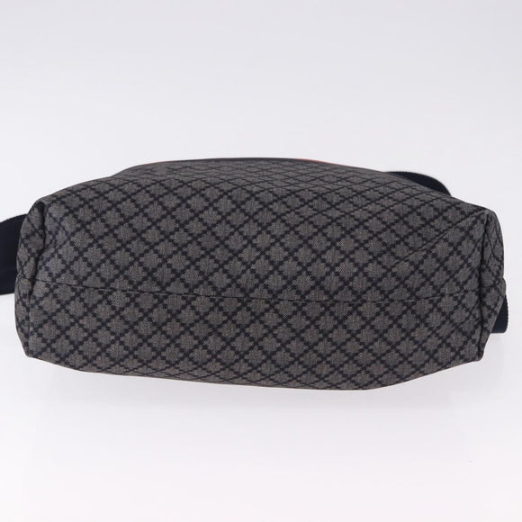 GUCCI Sherry Line Shoulder Bag Nylon Navy Silver 270410 Auth ka5604A