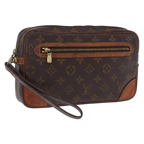 LOUIS VUITTON Monogram Marly Dragonne GM Clutch Bag M51825 LV Auth ka5605