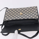 GUCCI GG Supreme Shoulder Bag PVC Navy Gold 94 02 050 Auth ka5606-10