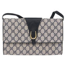 GUCCI GG Supreme Shoulder Bag PVC Navy Gold 94 02 050 Auth ka5606-13