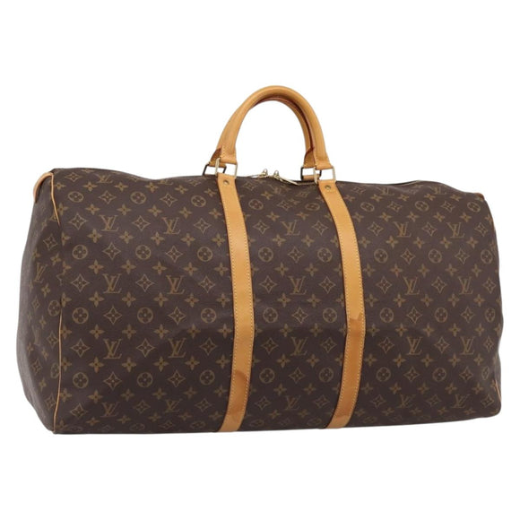 LOUIS VUITTON Monogram Keepall 60 Boston Bag M41422 LV Auth ka5607