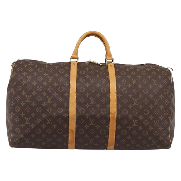 LOUIS VUITTON Monogram Keepall 60 Boston Bag M41422 LV Auth ka5607