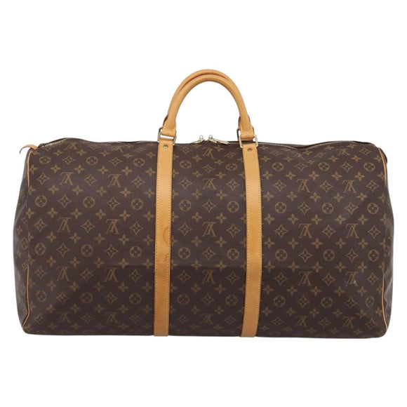 LOUIS VUITTON Monogram Keepall 60 Boston Bag M41422 LV Auth ka5607