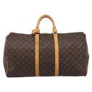 LOUIS VUITTON Monogram Keepall 55 Boston Bag M41424 LV Auth ka5608-13