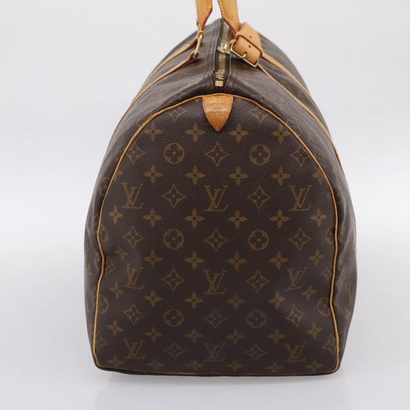 LOUIS VUITTON Monogram Keepall 55 Boston Bag M41424 LV Auth ka5608