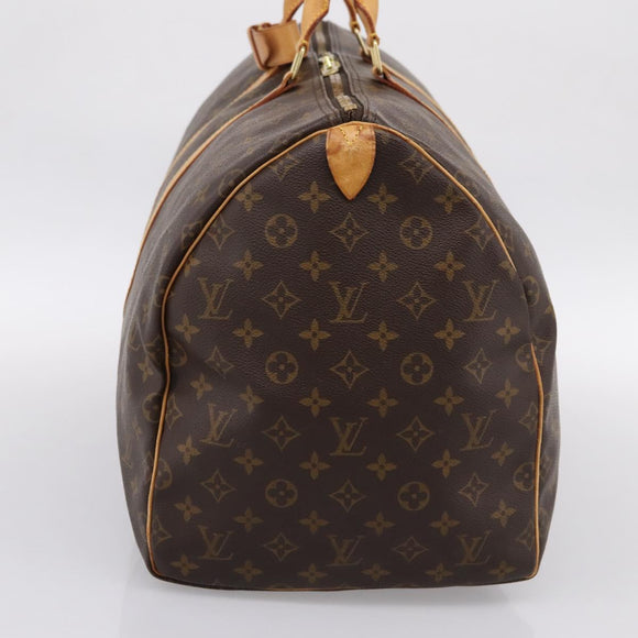 LOUIS VUITTON Monogram Keepall 55 Boston Bag M41424 LV Auth ka5608