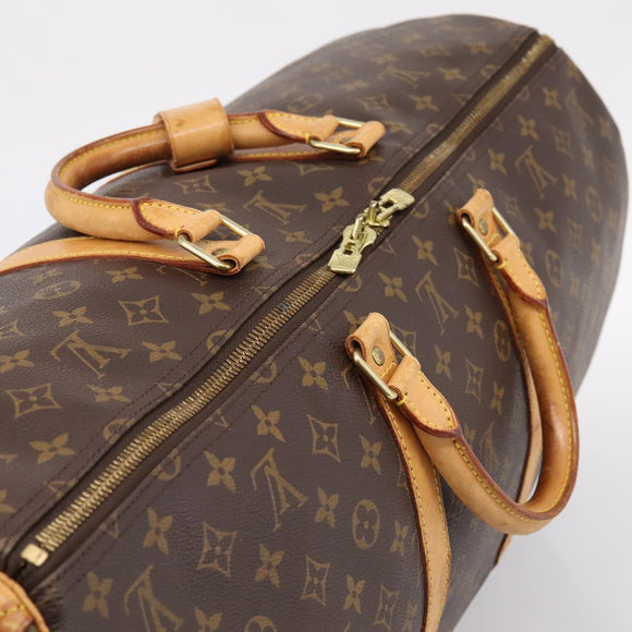 LOUIS VUITTON Monogram Keepall 55 Boston Bag M41424 LV Auth ka5608
