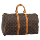 LOUIS VUITTON Monogram Keepall 45 Boston Bag M41428 LV Auth ka5609A-1