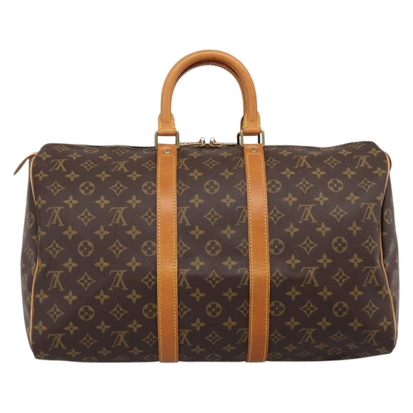 LOUIS VUITTON Monogram Keepall 45 Boston Bag M41428 LV Auth ka5609A