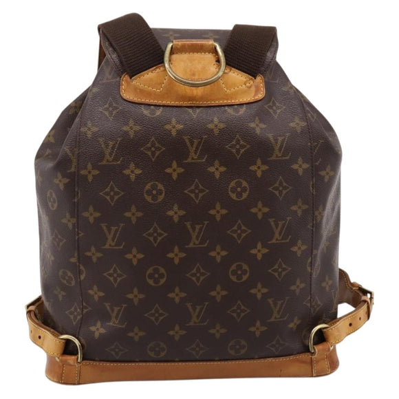 LOUIS VUITTON Monogram Montsouris GM Backpack M51135 LV Auth ka5611
