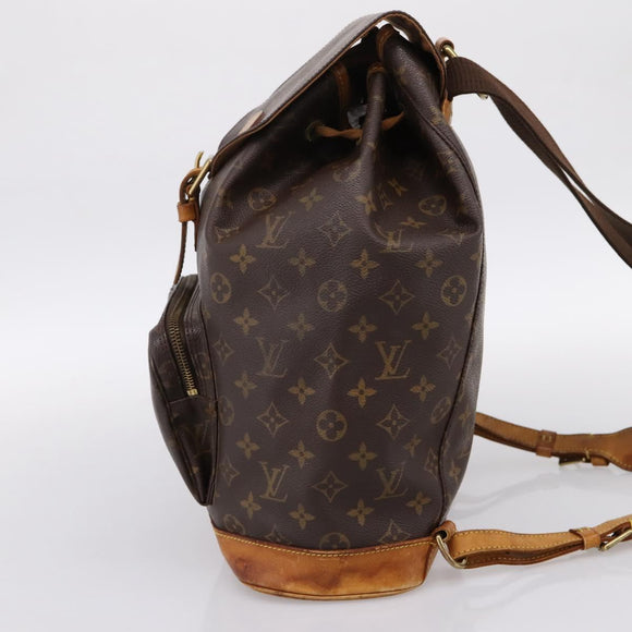 LOUIS VUITTON Monogram Montsouris GM Backpack M51135 LV Auth ka5611