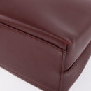 Salvatore Ferragamo Gancini Backpack Leather Bordeaux Gold Auth ka5613A-16
