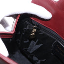 Salvatore Ferragamo Gancini Backpack Leather Bordeaux Gold Auth ka5613A-21