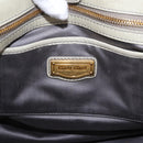 Miu Miu Matelasse Hand Bag Leather 2way Beige Gold Auth ka5616V-17
