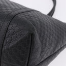 GUCCI Micro GG Canvas Guccissima Bag Leather Outlet Black 449647 Auth ka5617-11