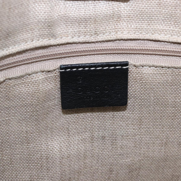 GUCCI Micro GG Canvas Guccissima Bag Leather Outlet Black 449647 Auth ka5617