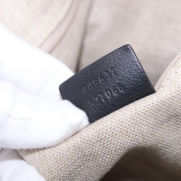 GUCCI Micro GG Canvas Guccissima Bag Leather Outlet Black 449647 Auth ka5617