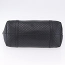 GUCCI Micro GG Canvas Guccissima Bag Leather Outlet Black 449647 Auth ka5617-9