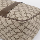 GUCCI GG Supreme Web Sherry Line Hand Bag PVC Beige Gold 39 02 041 Auth ka5618-10