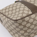 GUCCI GG Supreme Web Sherry Line Hand Bag PVC Beige Gold 39 02 041 Auth ka5618-11