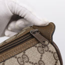 GUCCI GG Supreme Web Sherry Line Hand Bag PVC Beige Gold 39 02 041 Auth ka5618-14
