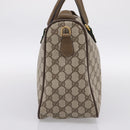 GUCCI GG Supreme Web Sherry Line Hand Bag PVC Beige Gold 39 02 041 Auth ka5618-4