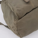 PRADA Backpack Nylon Green Silver Auth ka5619A-16