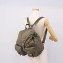 PRADA Backpack Nylon Green Silver Auth ka5619A-26