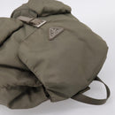 PRADA Backpack Nylon Green Silver Auth ka5619A-6