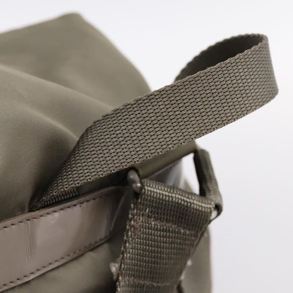 PRADA Backpack Nylon Green Silver Auth ka5619A