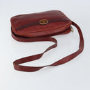 Christian Dior Shoulder Bag Leather Red Gold Auth ka562-7