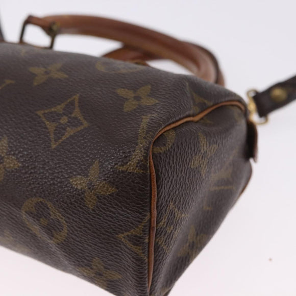 LOUIS VUITTON Monogram Mini Speedy Hand Bag M41534 LV Auth ka5620