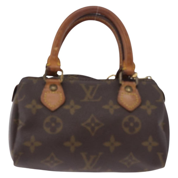 LOUIS VUITTON Monogram Mini Speedy Hand Bag M41534 LV Auth ka5620