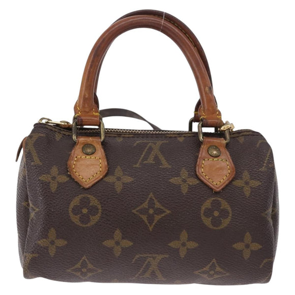 LOUIS VUITTON Monogram Mini Speedy Hand Bag M41534 LV Auth ka5620