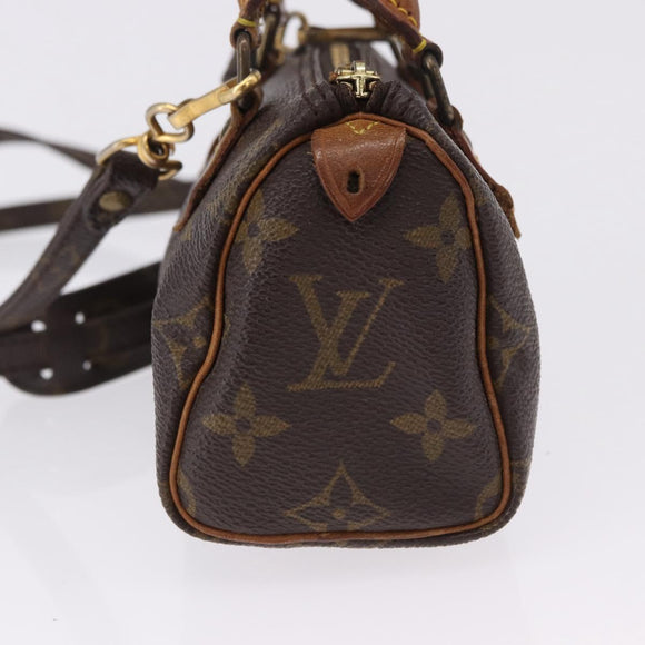 LOUIS VUITTON Monogram Mini Speedy Hand Bag M41534 LV Auth ka5620