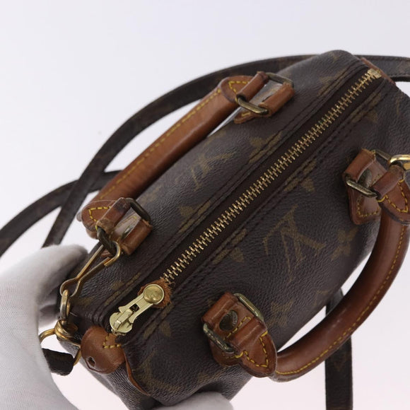 LOUIS VUITTON Monogram Mini Speedy Hand Bag M41534 LV Auth ka5620