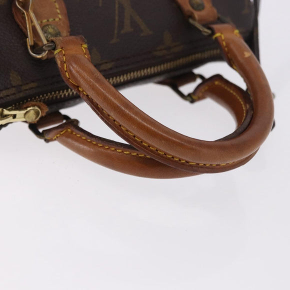 LOUIS VUITTON Monogram Mini Speedy Hand Bag M41534 LV Auth ka5620