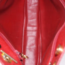 CHANEL Triple COCO Mark Chain Shoulder Bag Caviar Skin Red Gold CC Auth ka5622-11