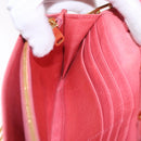 Miu Miu Matelasse Chain Shoulder Wallet Leather Pink Gold Auth ka5623A-24