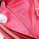 Miu Miu Matelasse Chain Shoulder Wallet Leather Pink Gold Auth ka5623A-11