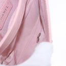 CHANEL V Stitch Chain Studs Shoulder Bag Lamb Skin Pink Silver CC Auth ka5624SAV-11