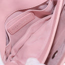 CHANEL V Stitch Chain Studs Shoulder Bag Lamb Skin Pink Silver CC Auth ka5624SAV-23