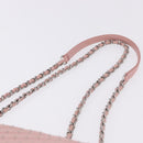 CHANEL V Stitch Chain Studs Shoulder Bag Lamb Skin Pink Silver CC Auth ka5624SAV-8