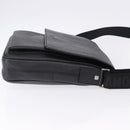 Salvatore Ferragamo Shoulder Bag Leather Black Silver Auth ka5625-3