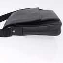 Salvatore Ferragamo Shoulder Bag Leather Black Silver Auth ka5625-4