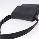 Salvatore Ferragamo Shoulder Bag Leather Black Silver Auth ka5625-6
