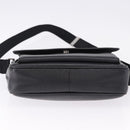 Salvatore Ferragamo Shoulder Bag Leather Black Silver Auth ka5625-5