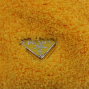 PRADA Tote Bag Pile Yellow Silver Auth ka5626V-17