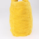 PRADA Tote Bag Pile Yellow Silver Auth ka5626V-3