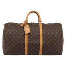 LOUIS VUITTON Monogram Keepall 55 Boston Bag M41424 LV Auth ka5627-2